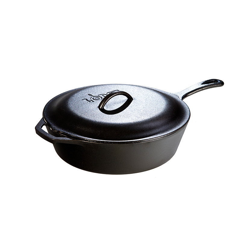 Lodge Logic 5 Qt Cast Iron Covered Deep Skillet #L10CF3 Lodge Logic 5 Qt Cast Iron Covered Deep Skillet #L10CF3