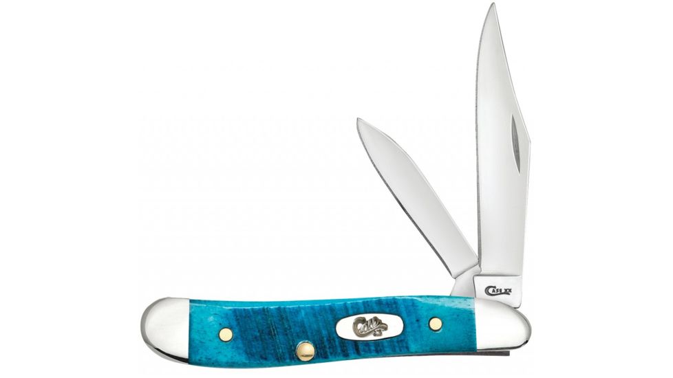 Caribbean Blue Bone Sawcut Jig Case Knife Caribbean Blue Bone Sawcut Jig Case Knife