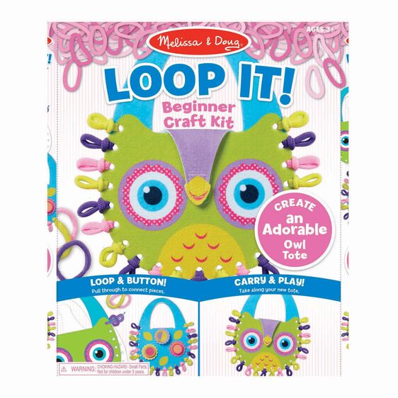 Melissa & Doug Loop It! Owl Tote Beginner Craft Kit Melissa & Doug Loop It! Owl Tote Beginner Craft Kit