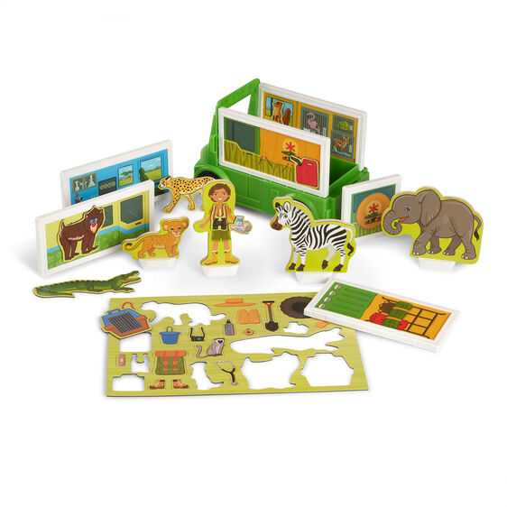 Melissa & Doug Magnetivity Magnetic Building Play Set - Safari Rescue Truck Melissa & Doug Magnetivity Magnetic Building Play Set - Safari Rescue Truck