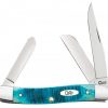 Case Caribbean Blue Bone Medium Stockman Knife