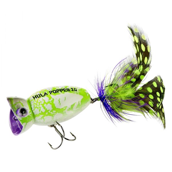 Arbogast Hula Popper 2' 3-8 Oz White Zombie #G761-536 Arbogast Hula Popper 2' 3/8 Oz White Zombie #G761-536