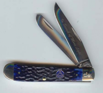 Case Knife Blue Masonic Trapper #01058 Case Knife Blue Masonic Trapper #01058
