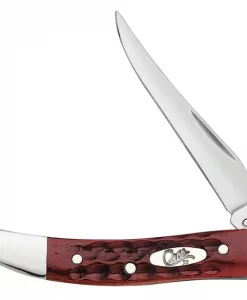 Case Knife Jigged Old Red Bone Pocket Worn Toothpick Pocket Knife #10821