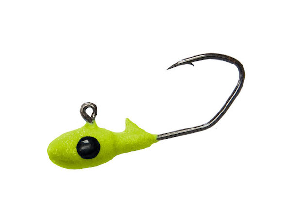 Gene Larew Lures Crappie Pro 1-16 Oz Sickle Jig Chartreuse #116OBS6310 Gene Larew Lures Crappie Pro 1/16 Oz Sickle Jig Chartreuse #116OBS6310