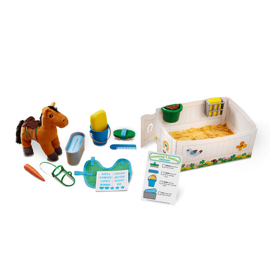 Melissa & Doug Feed & Groom Horse Care Play Set Melissa & Doug Feed & Groom Horse Care Play Set