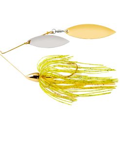 War Eagle Gold Frame Double Willow 3/8oz Spinnerbait - Sun Perch #WE38GW34