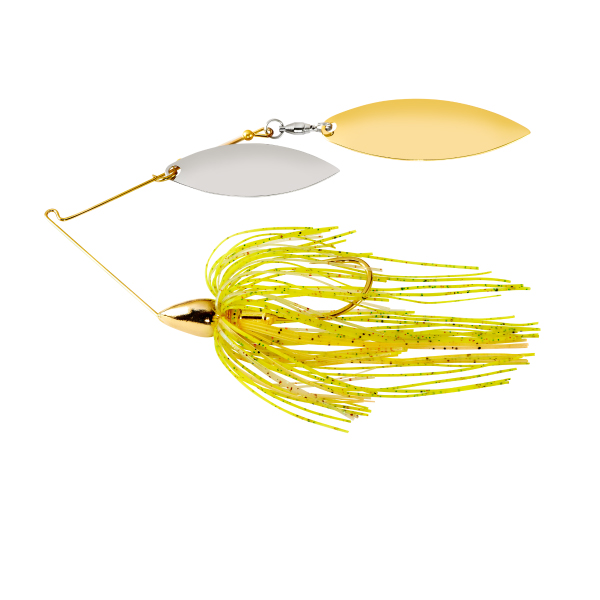 War Eagle Gold Frame Double Willow 3/8oz Spinnerbait - Sun Perch #WE38GW34 War Eagle Gold Frame Double Willow 3/8oz Spinnerbait - Sun Perch #WE38GW34