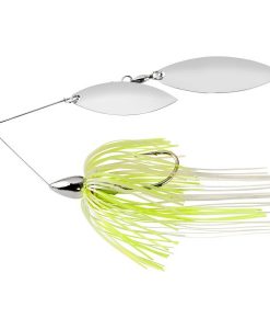War Eagle Double Willow Spinnerbait - 3/8 Oz White Chartreuse #WE38NW45
