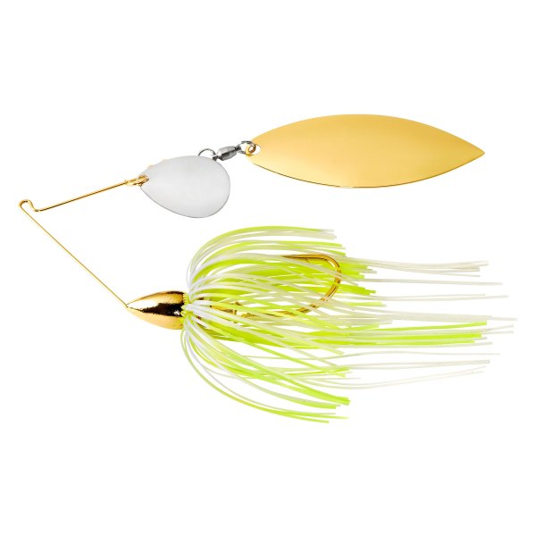 War Eagle Gold Frame Spinnerbait - Hot White Chartreuse #WE38GT16 War Eagle Gold Frame Spinnerbait - Hot White Chartreuse #WE38GT16