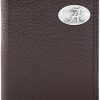 Zep-Pro Alabama Crimson Tide Pebble Grain Leather Trifold Concho Wallet #UALIWT1PBBLBRW