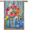 Briarwood Lane Farm Fresh Flowers House Flag #HFBL-H00639