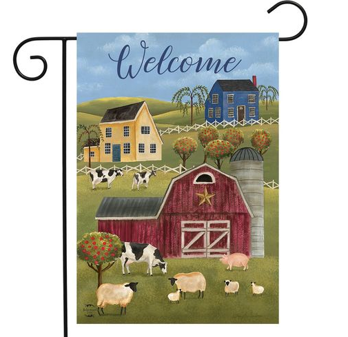 Briarwood Lane Spring Countryside Welcome Garden Flag #GFBL-G00791 Briarwood Lane Spring Countryside Welcome Garden Flag #GFBL-G00791