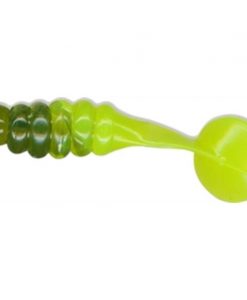 Charlie Brewer's 1' Crappie Grubs Watermelon/Chartruese #CBPF815