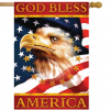 Briarwood Lane God Bless America House Flag #H00443