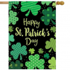 Briarwood Lane St. Patrick's Day Clovers House Flag #H00816