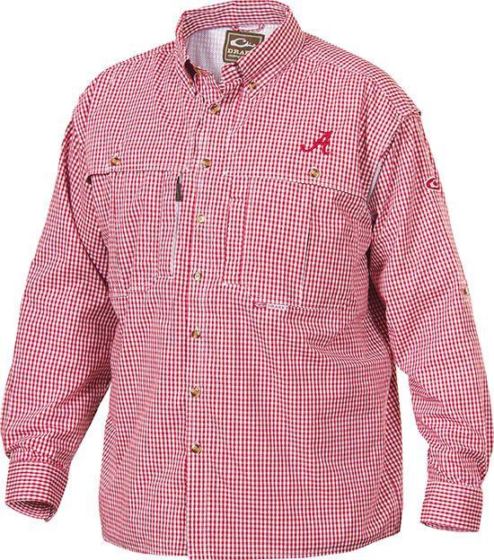 Drake Men's Alabama Plaid Wingshooter's Shirt L/S #SD-ALA-2671 Drake Men's Alabama Plaid Wingshooter's Shirt L/S #SD-ALA-2671