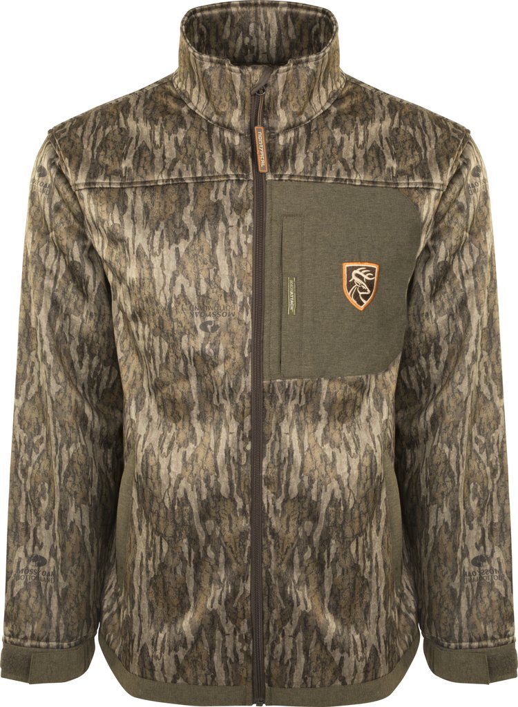 MOSSY OAK BOTTOMLAND Drake Men's Endurance Full Zip Jacket with Agion Active XL #DNT3002