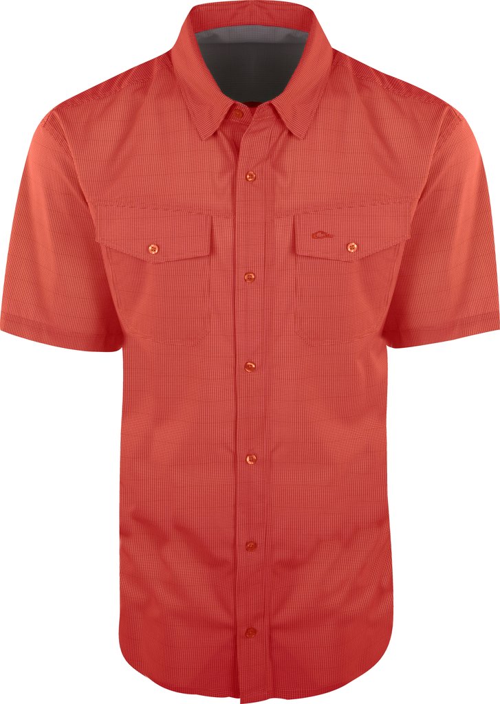 RED Drake Men's Traveler's Check Shirt S/S #DS2002