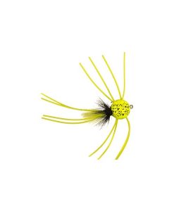 Betts Pop N' Round Fly Lure Chartreuse/Black - Size 8 #609-8-5