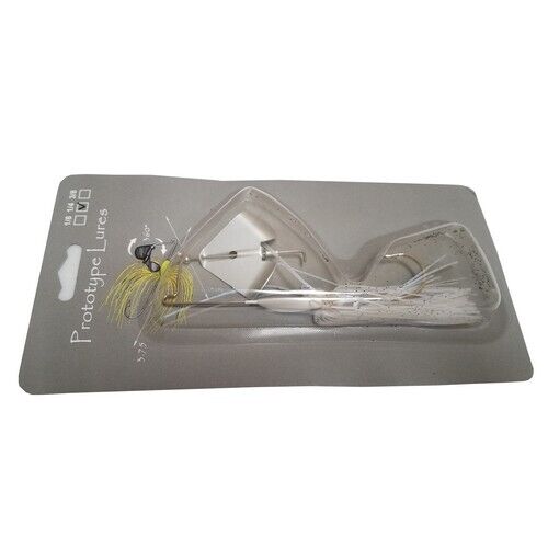 Bill Lewis Prototype Topwater Lure 3-8 Oz Guerrilla White #PGB38-11 Bill Lewis Prototype Topwater Lure 3/8 Oz Guerrilla White #PGB38-11