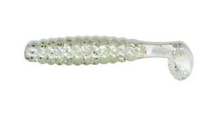 GLO GLITTER Charlie Brewer 1 1/2" Crappie/Panfish Grub #CSGGLO