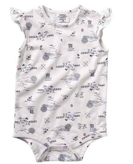 Carhartt Girls' Infant Printed Bodyshirt #CA9769 Carhartt Girls' Infant Printed Bodyshirt #CA9769
