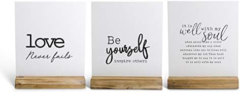 K&K Interiors Assorted 9.5 White Enamel Tabletop With Wood Base #16085A K&K Interiors Assorted 9.5" White Enamel Tabletop With Wood Base #16085A