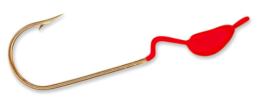 RED Charlie Brewer Weedless Crappie Slider Head 1/8 Oz. #CSHR8