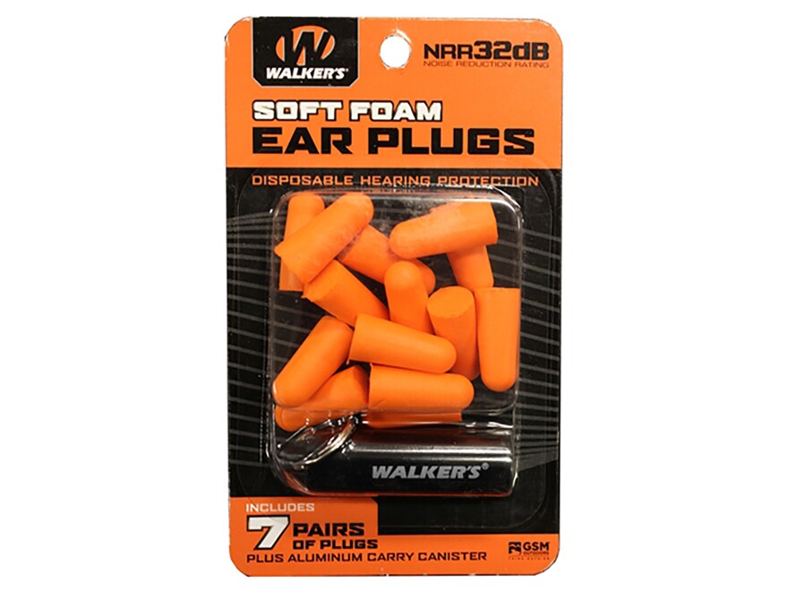 Walkers Foam Ear PLug Orange Walkers Foam Ear PLug Orange
