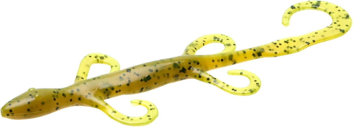 Zoom Lizard 6' Chartreuse Pumpkin #002-12 Zoom Lizard 6" Chartreuse Pumpkin #002-12