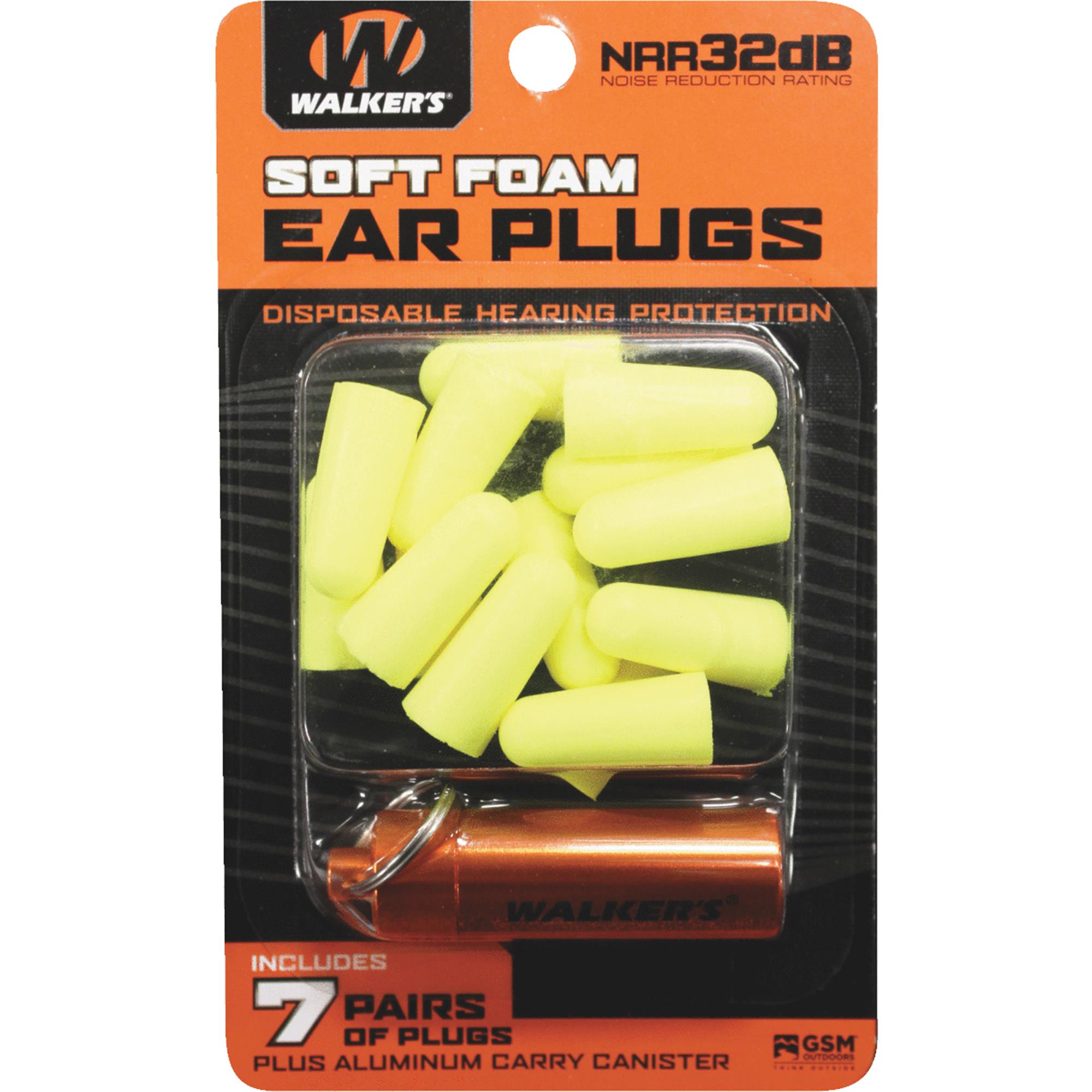 Walker's Soft Foam Ear Plugs Yellow Walker's Soft Foam Ear Plugs Yellow
