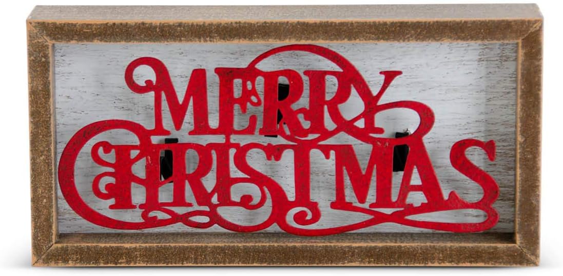 K & K Interiors Framed Wood Sign With Raised Metal - Red And White #54426A K & K Interiors Framed Wood Sign With Raised Metal - Red And White #54426A