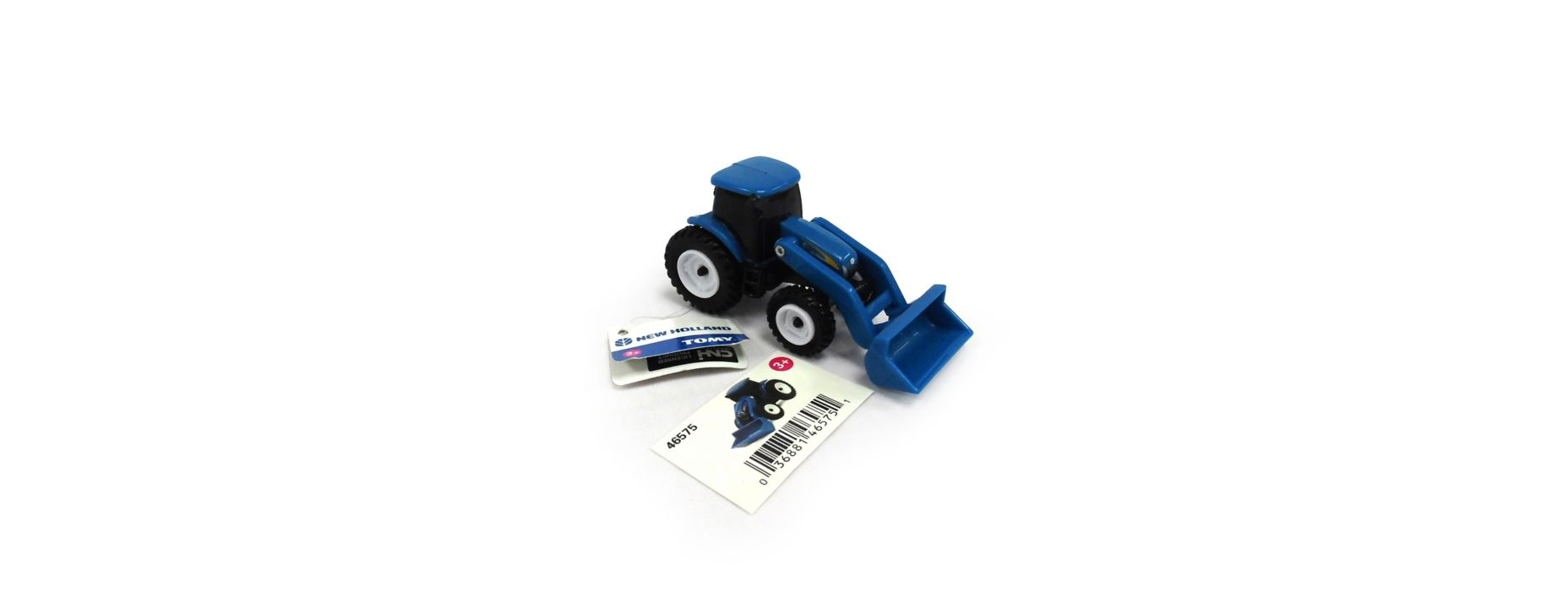 Tomy 3 in. New Holland Tractor Toy with Loader Tomy 3 in. New Holland Tractor Toy with Loader