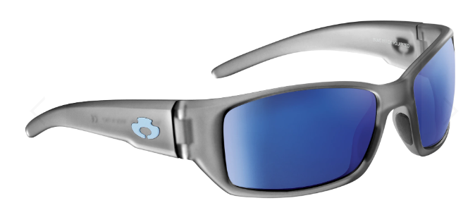 Blue Otter Polarized Sunglasses Big Creek Rime Gray-Pacific Blue Nylon Blue Otter Polarized Sunglasses Big Creek Rime Gray-Pacific Blue Nylon