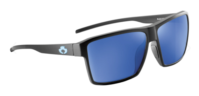 Blue Otter Polarized Sunglasses Watauga Matte Black-Night Blue Blue Otter Polarized Sunglasses Watauga Matte Black-Night Blue