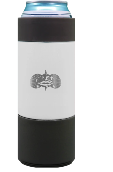WHITE Toadfish Non-Tipping Slim Can Cooler #TFSLIMCOOLER-WHITE