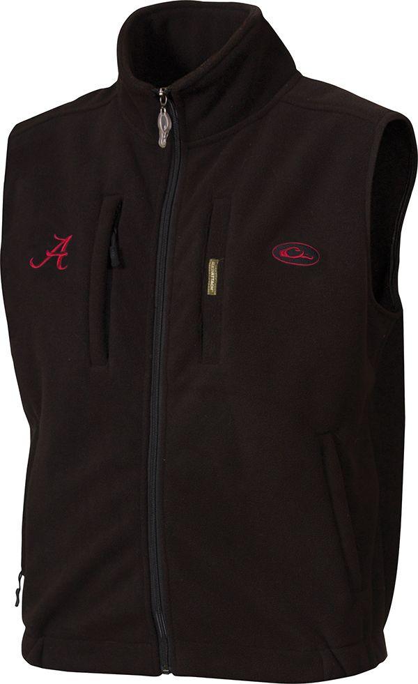 BLACK Drake Men's Alabama Windproof Layering Vest #1SD-ALA-600-BLK
