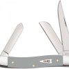 Case Knife Gray Synthetic Medium Stockman Knife #32591