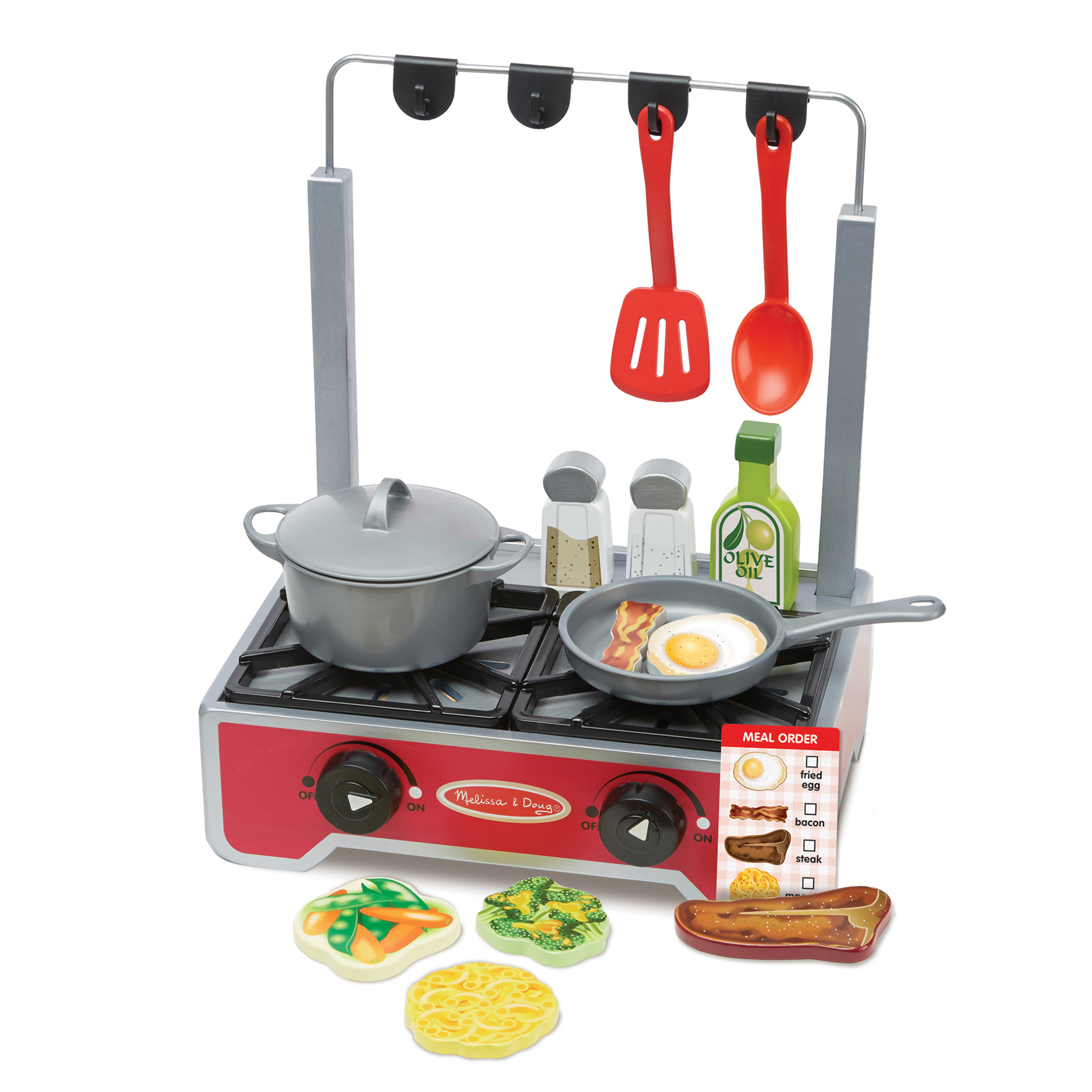 Melissa & Doug Deluxe Wooden Cooktop Set Item #9288 Melissa & Doug Deluxe Wooden Cooktop Set Item #9288