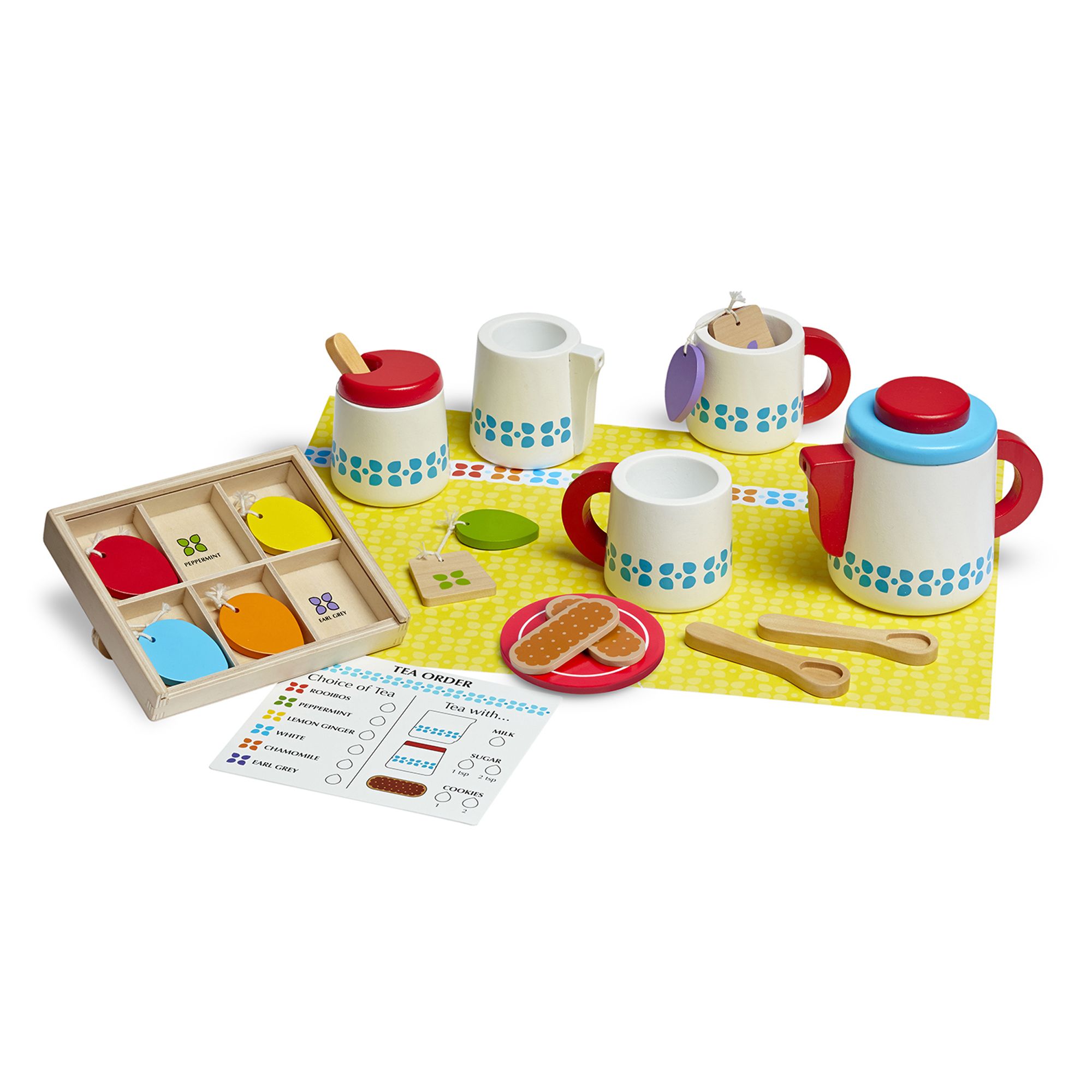 Melissa & Doug Steep & Serve Wooden Tea Set #9843 Melissa & Doug Steep & Serve Wooden Tea Set #9843