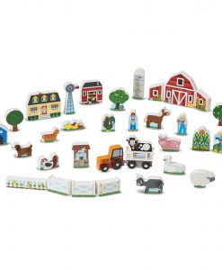 Melissa & Doug Wooden Farm & Tractor Play Set # 4800