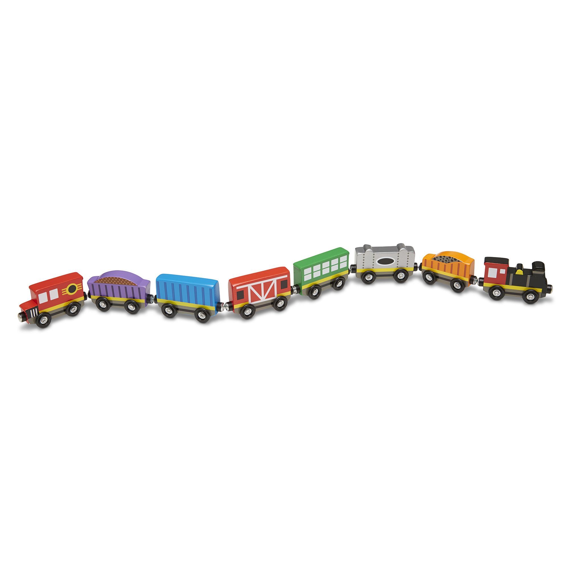 Melissa & Doug Wooden Train Cars #5186 (1) Melissa & Doug Wooden Train Cars #5186