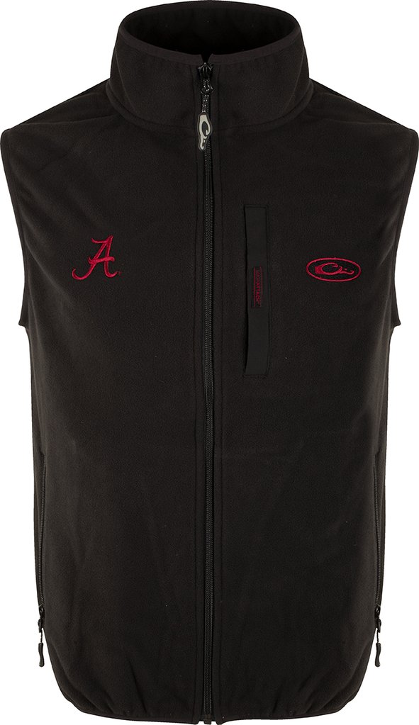 Drake Men's Alabama Camp Fleece Vest #SD-ALA-1603 Drake Men's Alabama Camp Fleece Vest #SD-ALA-1603