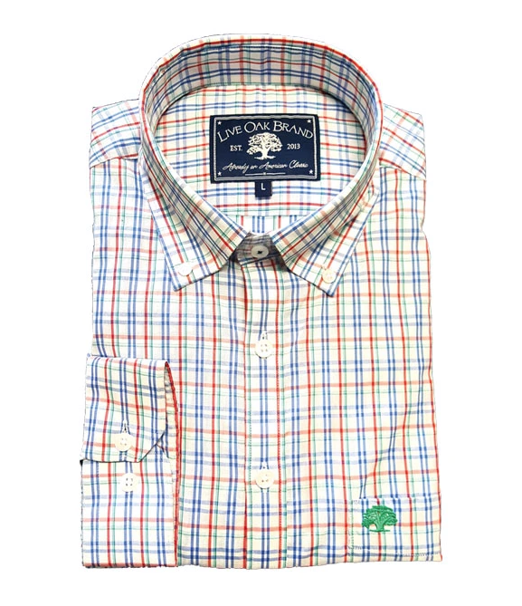 Live Oak Men's Lexington Plaid Sport Shirt Live Oak Men's Lexington Plaid Sport Shirt