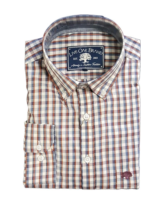 Live Oak Men's Poplin Sport Shirt Live Oak Men's Poplin Sport Shirt