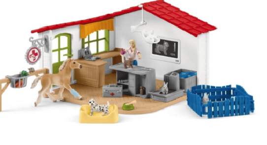 Schleich Veterinarian Practice With Pets #42502 Schleich Veterinarian Practice With Pets #42502