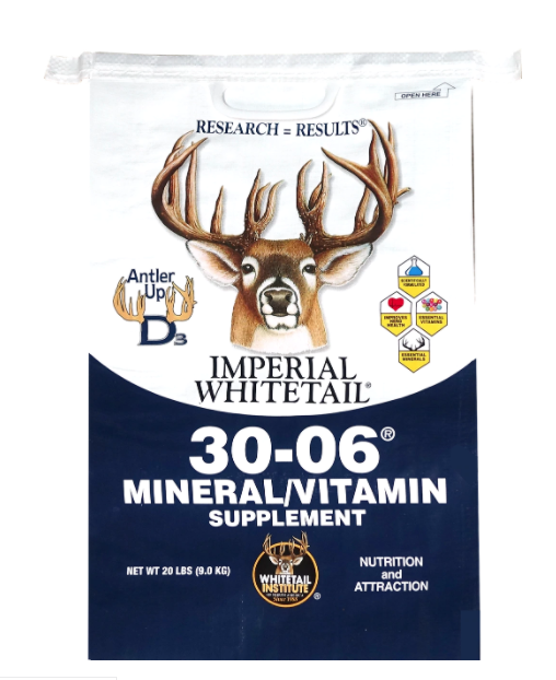Whitetail Institute 30-06 Mineral/Vitamin Supplement 20 lb. #MIN20 Whitetail Institute 30-06 Mineral/Vitamin Supplement 20 lb. #MIN20
