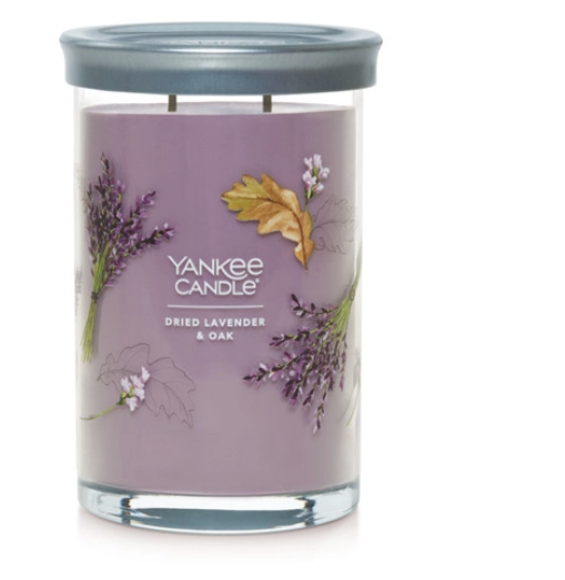 DRIED LAVENDER & OAK Yankee Candle Signature Large 2-Wick Tumbler - Dried Lavender & Oak #1630708