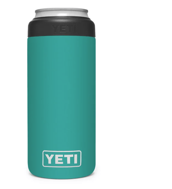 AQUIFER BLUE Yeti Rambler 12 Oz. Colster Slim Can Insulator #21071500641
